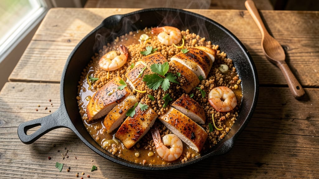 Applebee's Sizzling Chicken And Shrimp Recipe: Triple-Crusted Crunch With Spicy Garlic Glaze