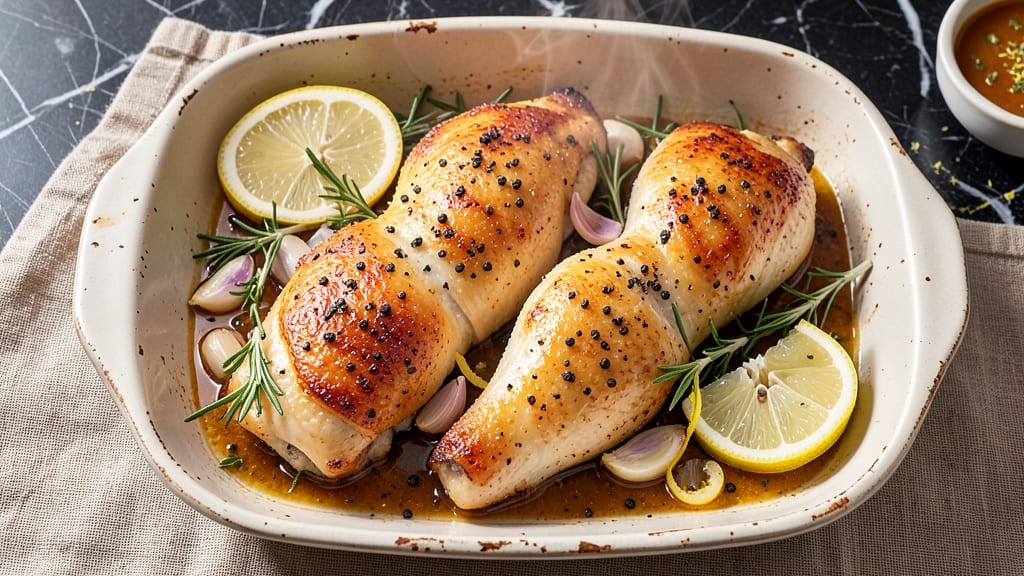 Baked Lemon Pepper Chicken Thighs Recipe: Zesty Crispy Skin and Juicy Centers