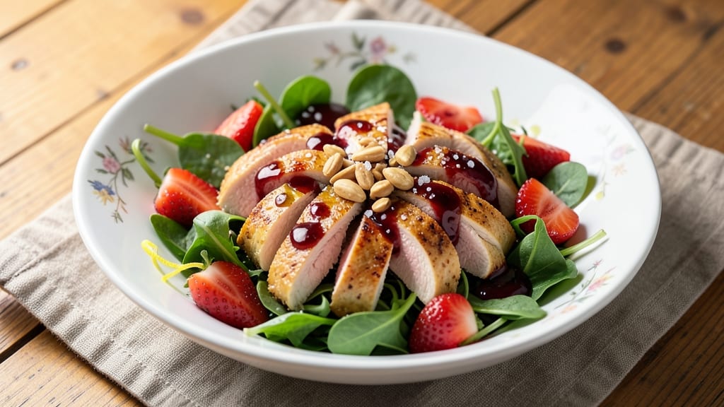Applebee's Strawberry Balsamic Chicken Salad Recipe: Sweet-Tangy Glaze Over Crisp Greens