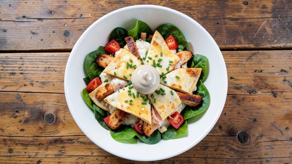 Applebee's Chicken Quesadilla Salad Recipe: Crispy Tortilla Bites Over Creamy Ranch Dressing