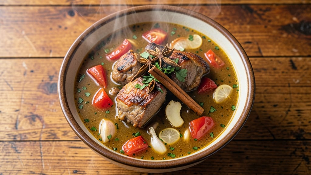Afghani Chicken Soup Recipe: Warm Spiced Broth With Tender Lamb Chunks