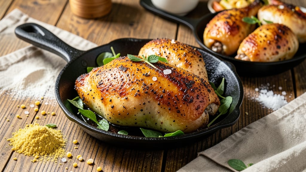 Amish Pan Fried Chicken Recipe: Crispy Cornmeal Crust With Juicy Centers