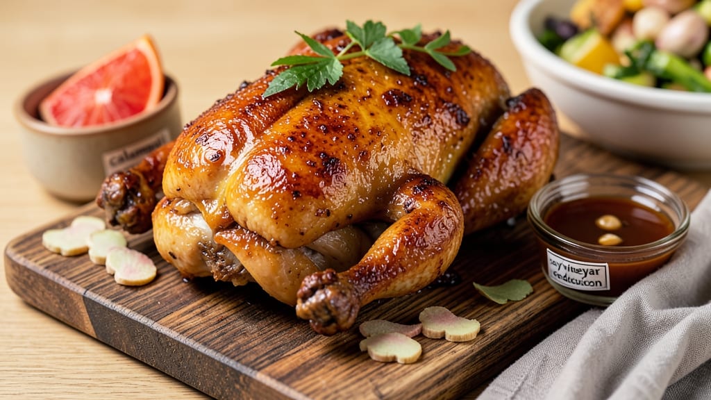 Bake Whole Chicken Recipe Panlasang Pinoy: Crispy Crust and Savory Soy-Ginger Gravy in One Pan