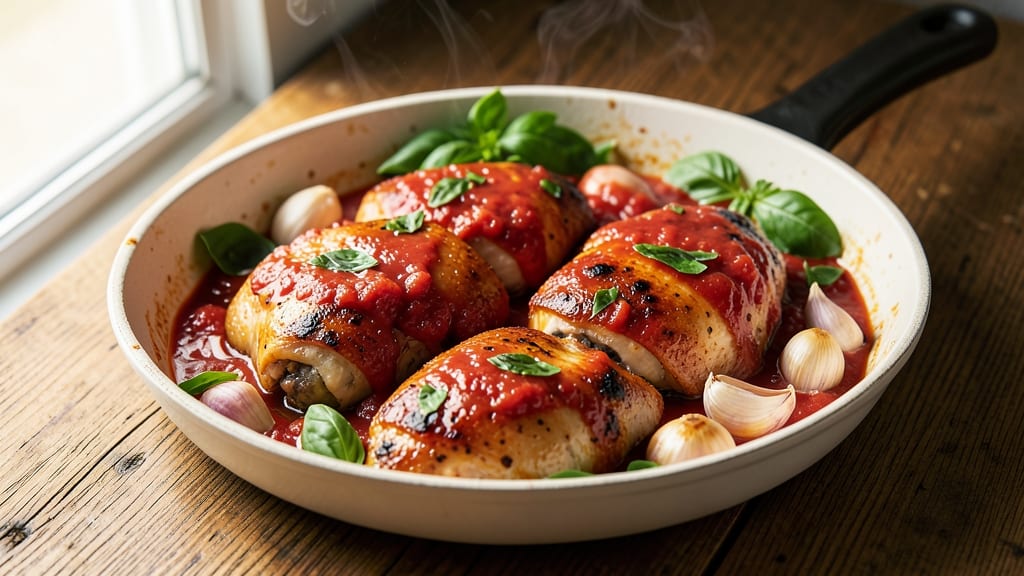 Aldi Tomato Basil Chicken Recipe: One-Pan Simplicity With Bold Italian Flavor