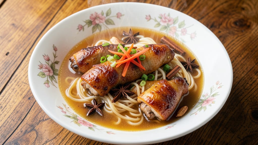 Authentic Chinese Chicken Noodle Soup Recipe: Fragrant Five-Spice Broth and Silky Noodles