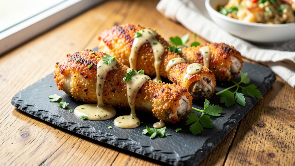 Baked Ranch Chicken Legs Recipe: Buttery Panko Crunch Meets Herby Creaminess
