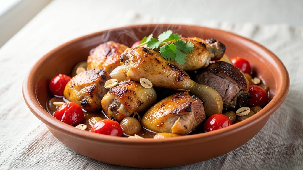 Afritada Chicken and Pork Recipe: One-Pot Tomato Vinegar Simmered Magic