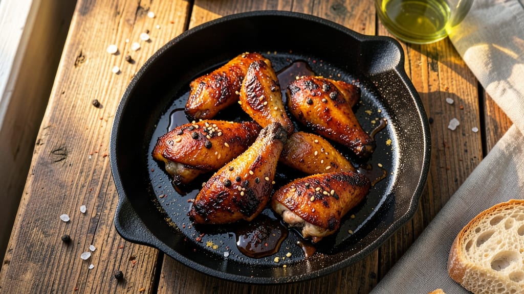 Baked Chicken Wings Black Recipe: Smoky Charcoal Crust With Juicy Centers