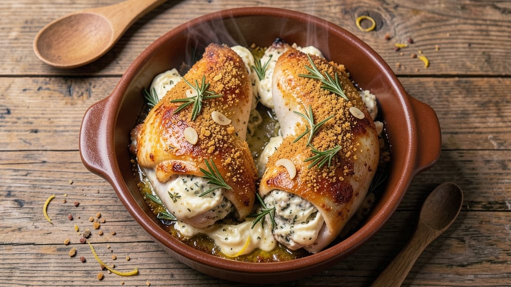 Baked Stuffed Chicken Thighs Recipe: Herb-Infused Filling With Crispy Golden Crust