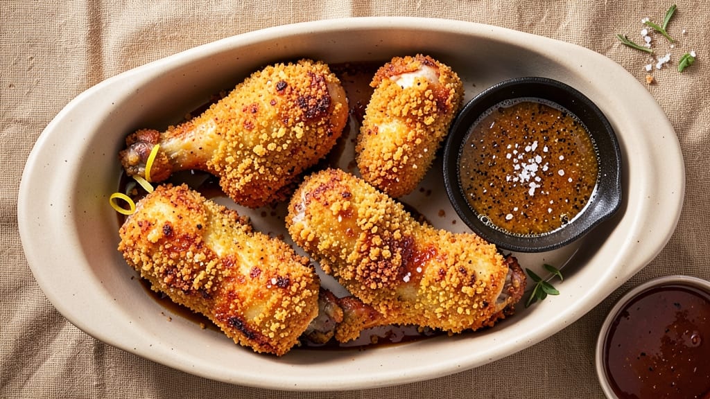 Baked Breaded Chicken Drumsticks Recipe: Air-Crispy Crunch With Juicy Centers