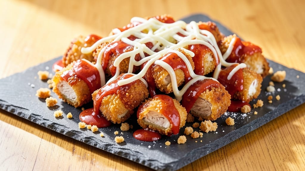 Baked Buffalo Chicken Bites Recipe: Triple-Dredged Crunch With Melty Cheese Rivers