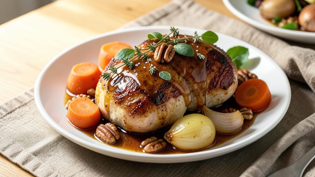 Autumn Chicken Slow Cooker Recipe: Spiced Apple-Cider Braise with Tender Meat