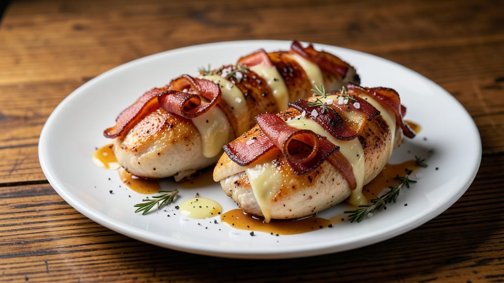 Bacon and Cheese Stuffed Chicken Recipe: Triple-Layered Crunch With Melty Centers