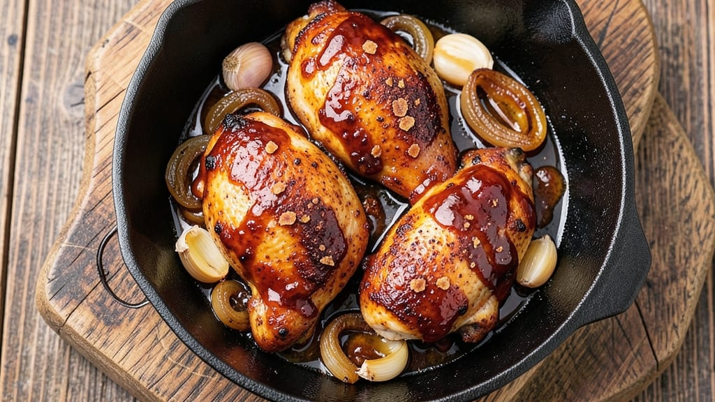 Baked Barbecue Chicken Quarters Recipe: Honey-Smoke Glaze That Caramelizes to Richness