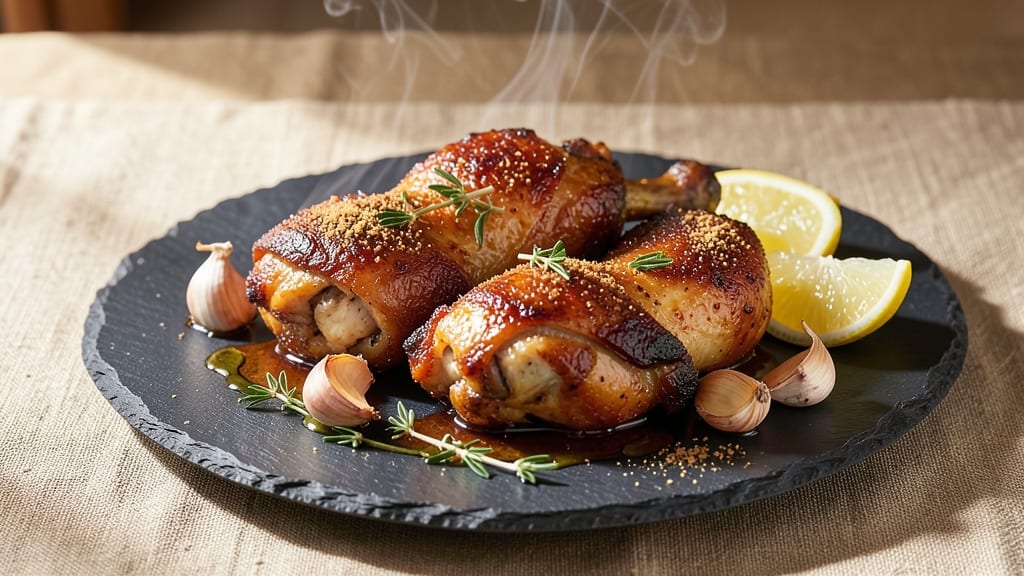 Baked Chicken Thighs and Drumsticks Recipe: Honey-Garlic Glaze Locks in Moisture