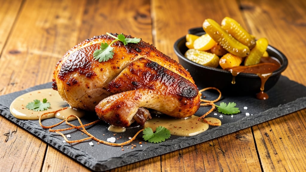 Baked Hot Chicken Recipe: Triple-Dredged Crunch with Spicy Cheese Rivers