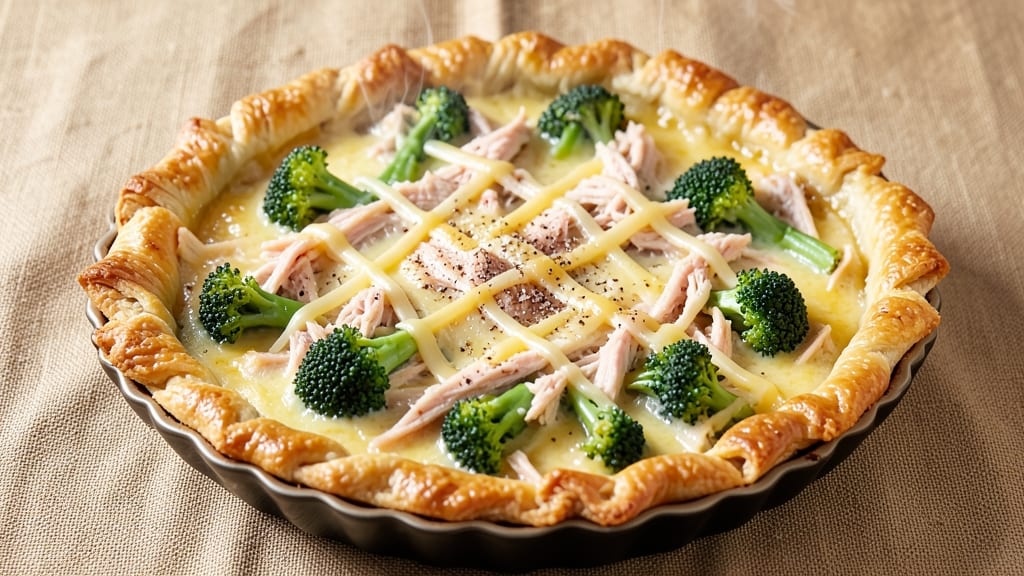 Broccoli Chicken Quiche Recipe: Crispy Crust, Veggie-Packed Filling