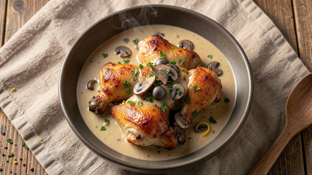 Baked Chicken Drumsticks With Cream of Mushroom Soup Recipe: Velvety Sauce-Braised Crispy Bites