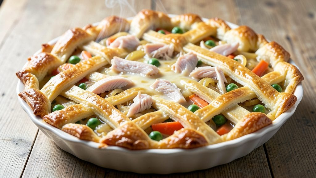 Campbell's Cream of Chicken Chicken Pot Pie Recipe: Flaky Crust Hiding Ultra-Creamy Filling