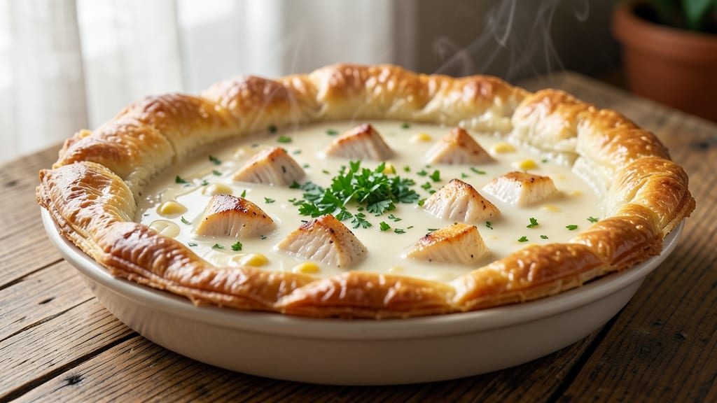 Campbell's Cream of Chicken Pot Pie Recipe: Flaky Topping and Creamy Filling in One Dish