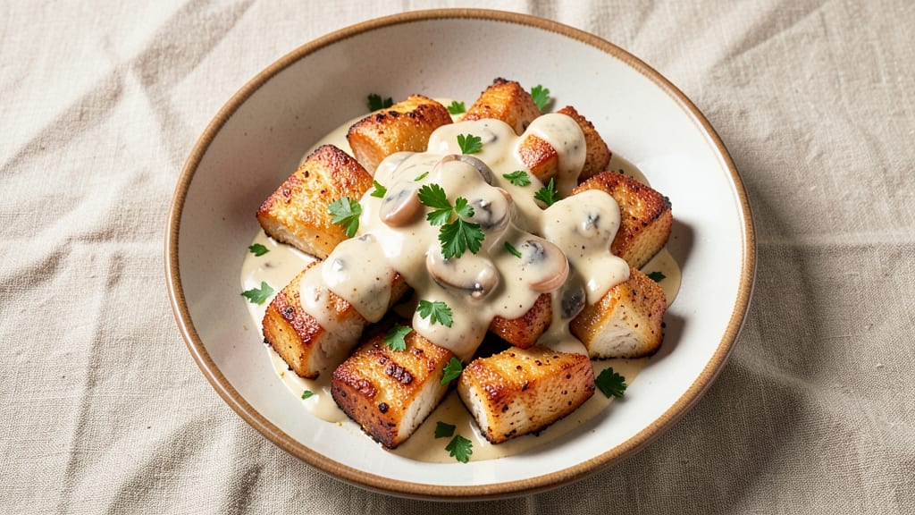 Campbell's Mushroom Chicken Recipe: Pan-Seared Crispy Bites with Umami-Rich Sauce