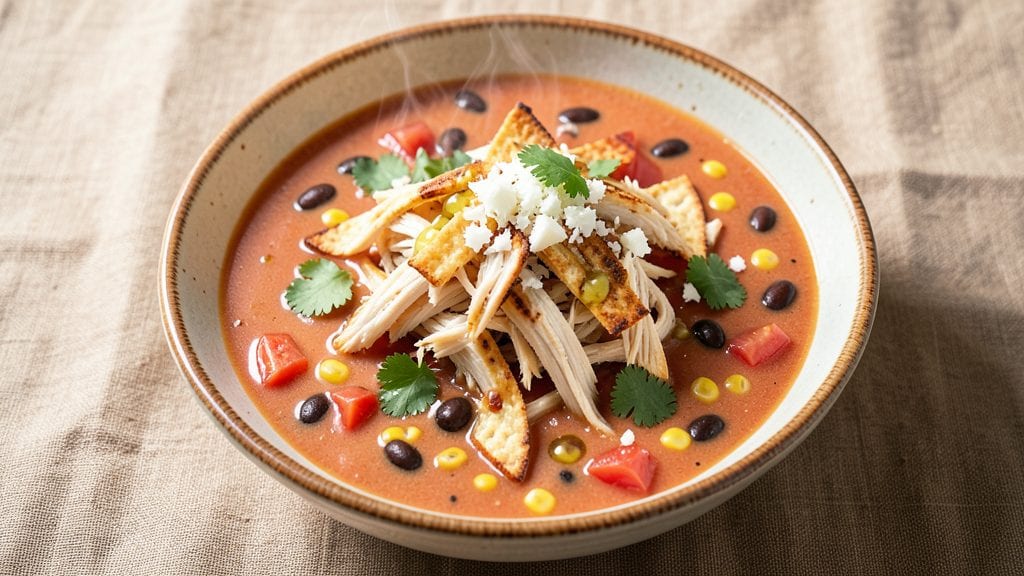 Chick-Fil-A Chicken Tortilla Soup Copycat Recipe: Crispy Tortilla Strips and Smoky Black Bean Magic