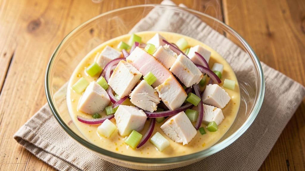 Chicken Salad Chick Classic Carol Copycat Recipe: Crunchy Celery Crown Over Creamy Vanilla Bliss