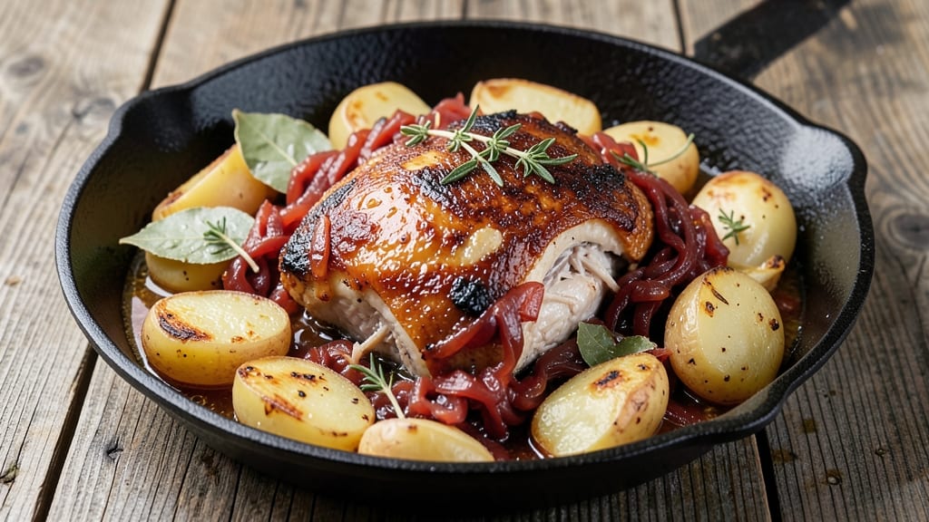 Chicken Sauerkraut and Potatoes Recipe: Hearty One-Pan German Comfort
