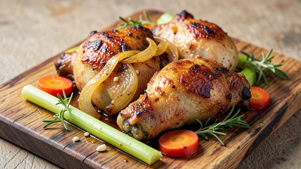 Chicken Thighs and Legs Recipe: Slow-Braised Until Fall-Off-The-Bone Tender