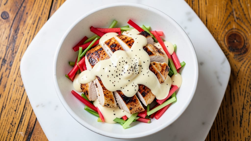 Copycat Chick-Fruity Fran Chicken Salad Recipe: Crisp Celery Crown Over Ultra-Smooth Vanilla Bliss