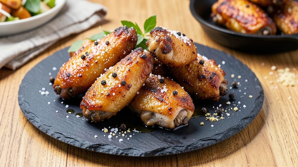 Baked Salt and Pepper Chicken Wings Recipe: Bold Spice Crust With Juicy Tenderness