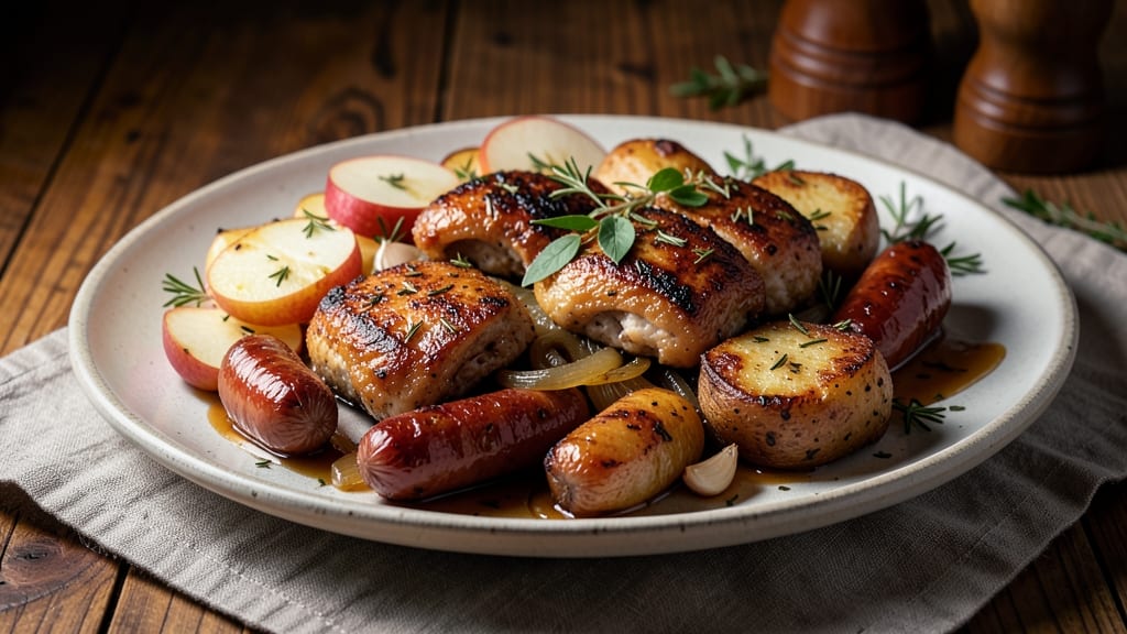 Apple Chicken Sausage and Potatoes Recipe: One-Pan Apple-Caramelized Comfort