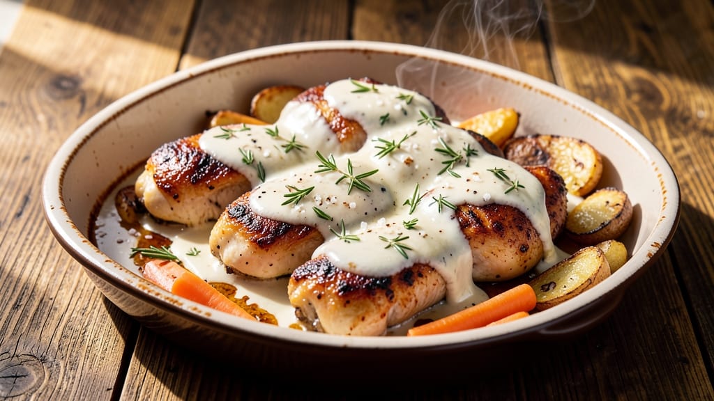 Alpine Chicken Bake Recipe: Mountain-Inspired Cheese Crust Magic