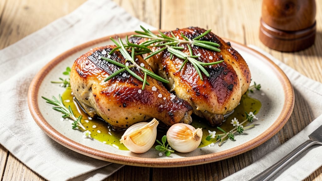 Baked Herbal Chicken Recipe: Fragrant Rosemary and Thyme Crisp in 40 Minutes