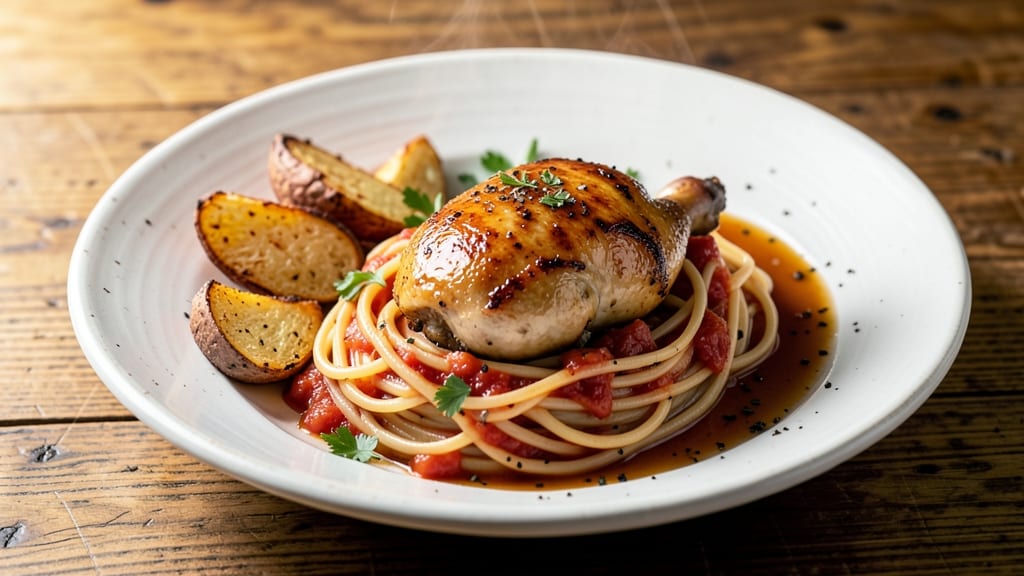 Grandma's Chicken Spaghetti Recipe: Homestyle Simmer With Crispy Potatoes