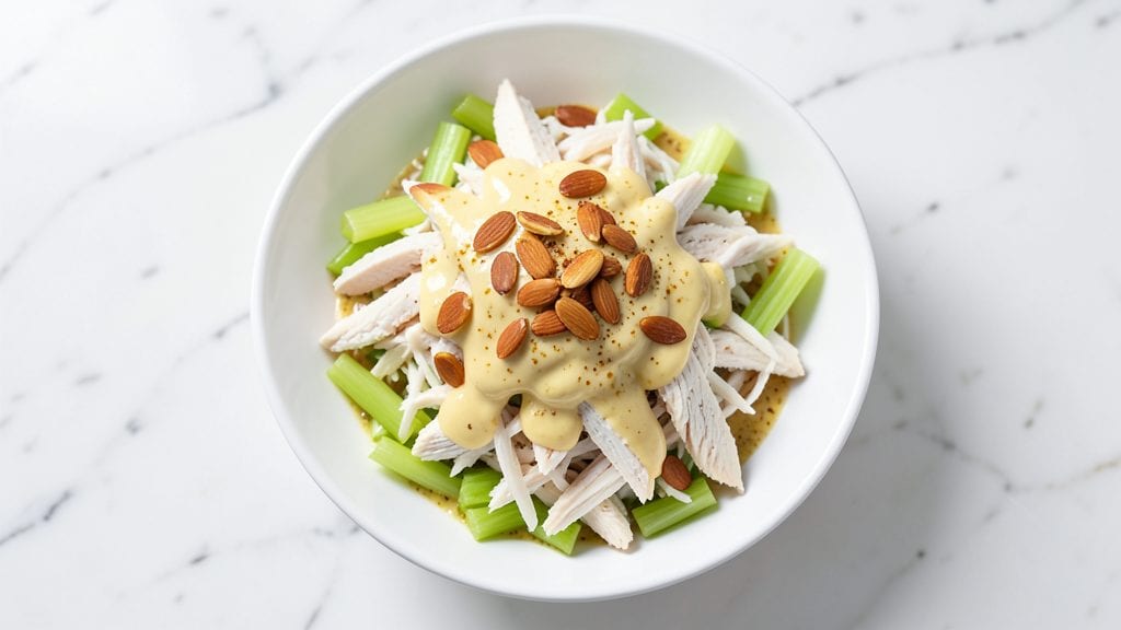 Hellmann's Chicken Salad Recipe: Creamy Mayonnaise Base With Crunchy Celery and Almonds