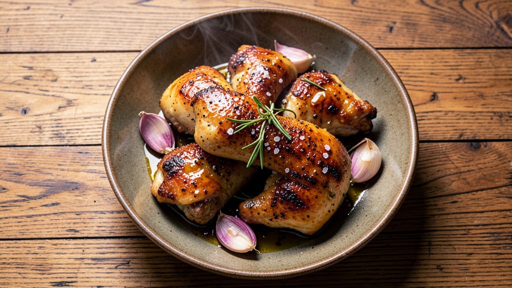 Mike's Famous Chicken Recipe: Smoky Garlic-Butter Glaze with Crispy Skin
