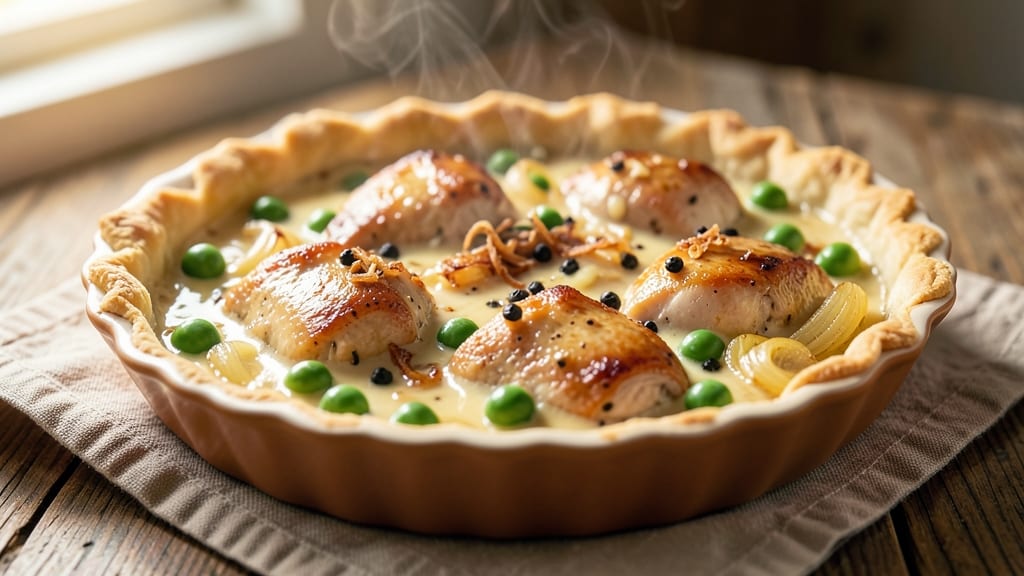 Mrs Budd's Chicken Pot Pie Copycat Recipe: Flaky Pastry Hugs Tender Chicken and Veggies