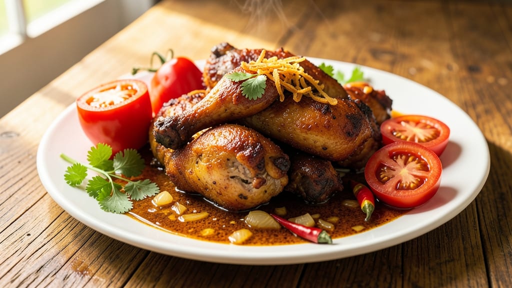 Nigerian Chicken Recipe: Spiced Peppers and Onions One-Pan Masterpiece