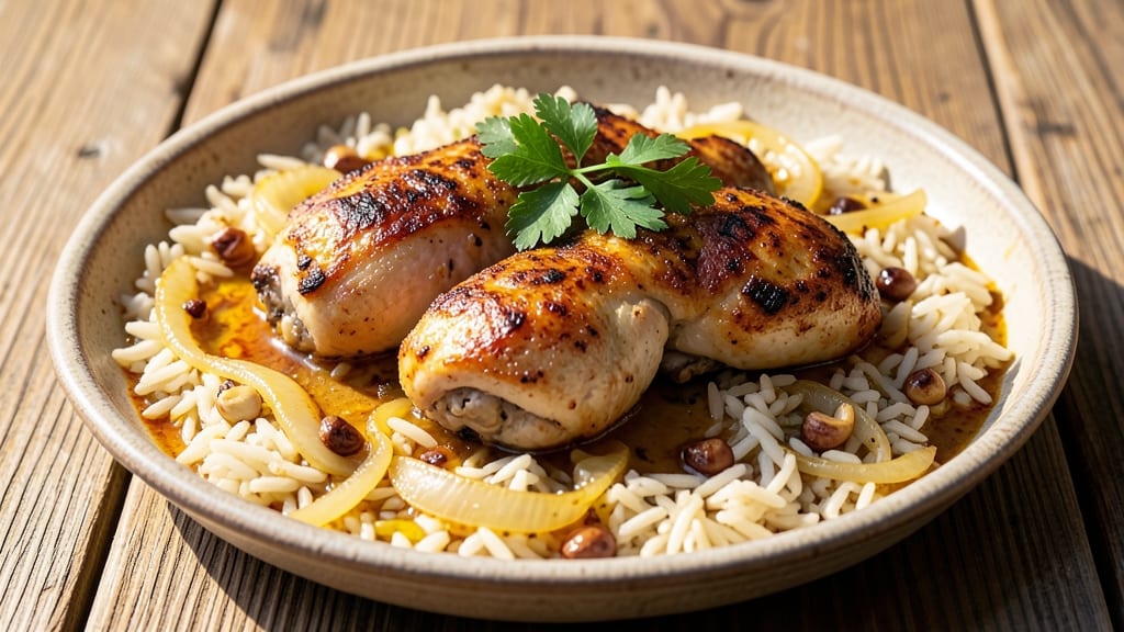 Spanish Chicken Recipe: Paella-Inspired Saffron and Socarrat Crust