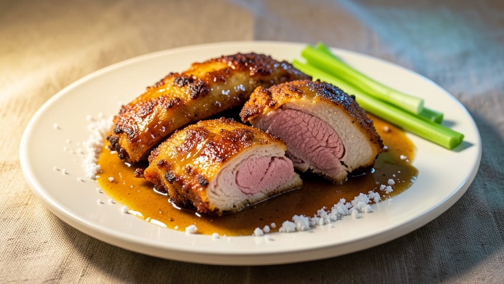 Sweet Baby Ray's Chicken Recipe: Crispy Celery Crown Over Creamy Ranch Bliss